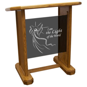 Wood and Glass Pulpit